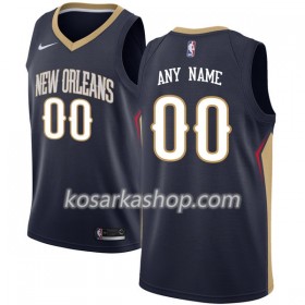 Dres New Orleans Pelicans Prilagođeni Nike 2017-18 Navy Swingman